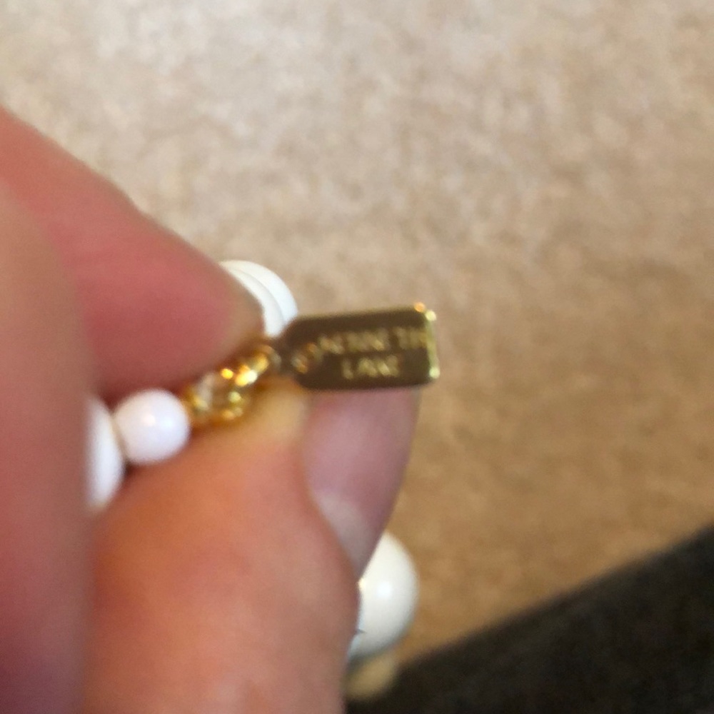 Kenneth Lane White Multi Layer Statement Necklace - image 6